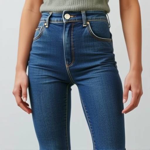 Jeans a vita alta, modello skinny in denim elasticizzato per una vestibilit&radic;&dagger; perfetta